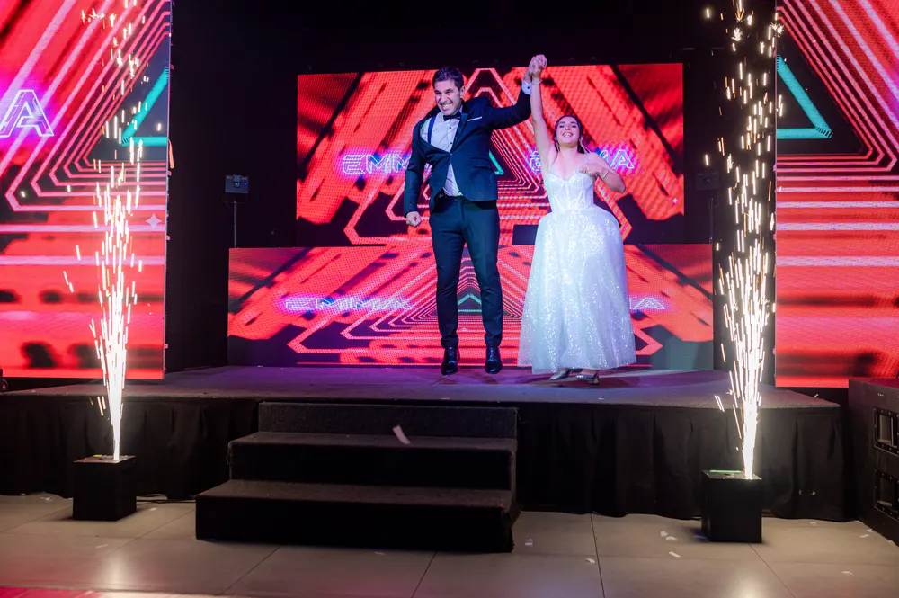 Pista de baile en una fiesta de 15